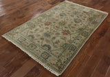 Oushak Hand Knotted Area Rug 4 X 6 - Golden Nile