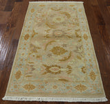 3 X 6 Peshawar Oriental Wool Rug - Golden Nile