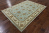 5 X 7 Peshawar Oriental Hand Knotted Area Rug - Golden Nile
