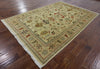 6 X 9 Hand Knotted Chobi Oriental Area Rug - Golden Nile