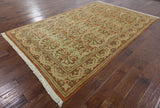 Hand Knotted William Morris Oriental Area Rug 6 X 9 - Golden Nile