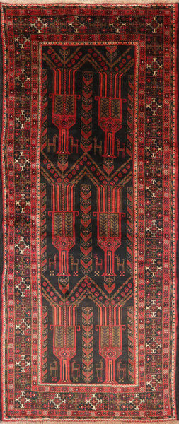 Persian Oriental Wool On Wool Runner Rug 4 X 10 - Golden Nile