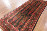 Persian Oriental Wool On Wool Runner Rug 4 X 10 - Golden Nile