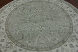 6' Round Peshawar Handmade Oriental Rug - Golden Nile