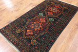 4 X 6 Authentic Persian Balouch Area Rug - Golden Nile