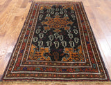 Persian Wool On Wool Oriental Area Rug 4 X 6 - Golden Nile