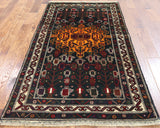 4 X 6 Oriental Persian Wool On Wool Area Rug - Golden Nile