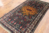 4 X 6 Oriental Persian Wool On Wool Area Rug - Golden Nile