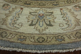 5 x 5 Round Peshawar Oriental Area Rug - Golden Nile