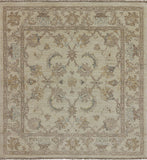 4' Square Oriental Oushak Area Rug - Golden Nile