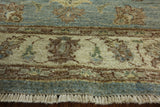 4 x 6 Oushak Blue Handmade Area Rug - Golden Nile