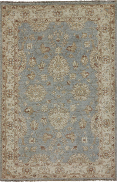 3 x 5 Blue Peshawar Oriental Area Rug - Golden Nile