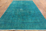 Tabriz Overdyed Hand Knotted Wool Area Rug 8 X 11 - Golden Nile