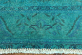 Tabriz Overdyed Hand Knotted Wool Area Rug 8 X 11 - Golden Nile