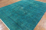 Tabriz Overdyed Hand Knotted Wool Area Rug 8 X 11 - Golden Nile