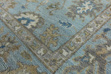 4 x 6 Blue Oriental Oushak Area Rug - Golden Nile