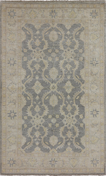 Hand Knotted 4 x 6 Peshawar Area Rug - Golden Nile