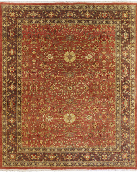 12 X 15 Oriental Hand Knotted Peshawar Area Rug - Golden Nile