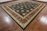 12 X 15 Black Peshawar Oriental Area Rug - Golden Nile