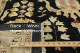 12 X 15 Black Peshawar Oriental Area Rug - Golden Nile