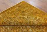 Hand Knotted Wool Persian Overdyed Area Rug 8 X 11 - Golden Nile