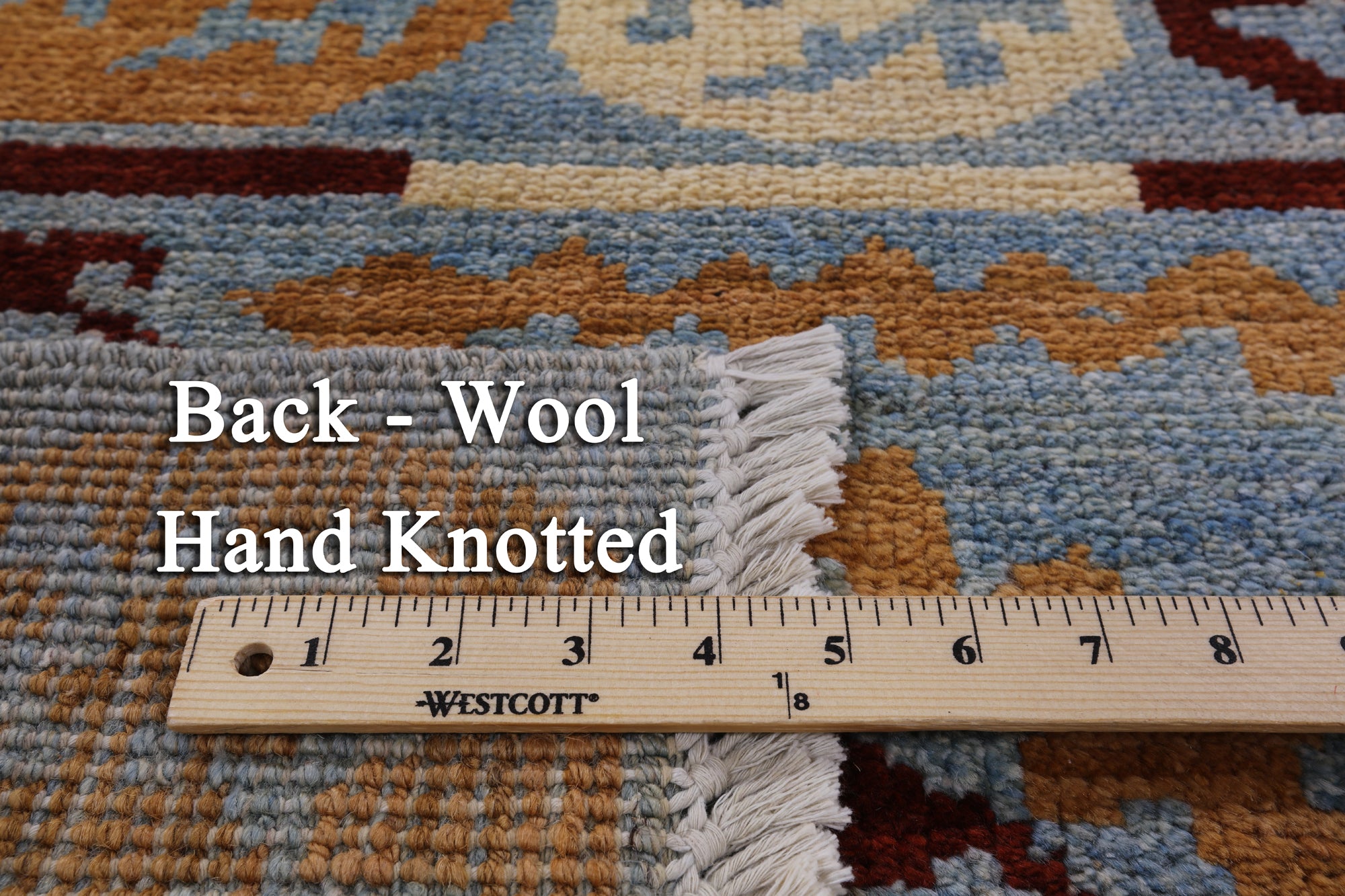 Tribal Moroccan Hand Knotted Area Rug - 6' 3" X 8' 10" - Golden Nile