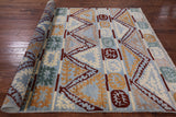 Tribal Moroccan Hand Knotted Area Rug - 6' 3" X 8' 10" - Golden Nile