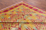 William Morris Handmade Wool Area Rug - 9' 0" X 11' 8" - Golden Nile