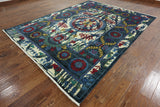 William Morris Hand Knotted Wool Area Rug - 8' 2" X 10' 7" - Golden Nile