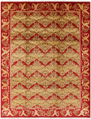 William Morris Hand Knotted Wool Area Rug - 9' 2