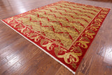 William Morris Hand Knotted Wool Area Rug - 9' 2" X 11' 10" - Golden Nile