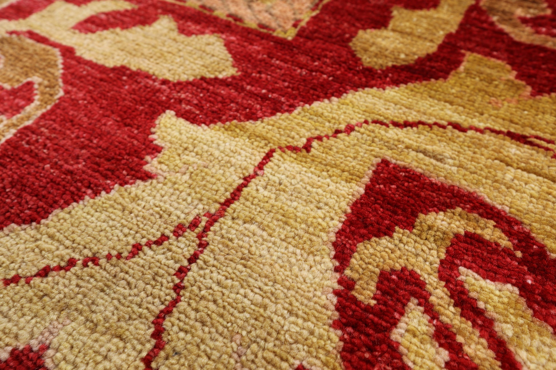 William Morris Hand Knotted Wool Area Rug - 9' 2" X 11' 10" - Golden Nile