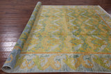 William Morris Handmade Wool Area Rug - 8' 10" X 11' 8" - Golden Nile