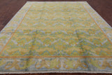 William Morris Handmade Wool Area Rug - 8' 10" X 11' 8" - Golden Nile