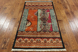 Arts & Crafts Hand Knotted Wool Area Rug - 3' 1" X 5' 4" - Golden Nile