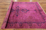6 X 9 Full Pile Wool Pink Overdyed Handmade Rug - Golden Nile