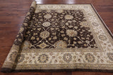 Brown Peshawar Hand Knotted Area Rug - 8' 1" X 10' 1" - Golden Nile