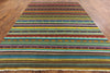 9 X 12 Hand Knotted Loribaft Super Gabbeh Wool Rug - Golden Nile