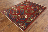 4' 11" X 6' 5" Handmade Ersari Oriental Wool Area Rug - Golden Nile