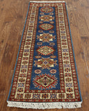 Super Fine Kazak Wool Runner Rug 2' X 6' - Golden Nile