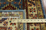 2' X 6' Hand Knotted Fine Kazak Wool Runner Rug - Golden Nile