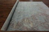 10' X 14' Abstract Design Oriental Wool & Silk Rug - Golden Nile