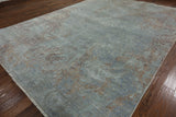 10' X 14' Abstract Design Oriental Wool & Silk Rug - Golden Nile