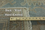 11' 5" X 17' 9" Oriental Oushak Hand Knotted Wool Rug - Golden Nile