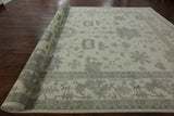 11' 11" X 18' 3"  Oriental Oushak Hand Knotted Wool Area Rug - Golden Nile