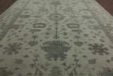 11' 11" X 18' 3"  Oriental Oushak Hand Knotted Wool Area Rug - Golden Nile