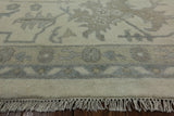 11' 11" X 18' 3"  Oriental Oushak Hand Knotted Wool Area Rug - Golden Nile