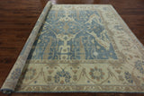 10' X 10' Oriental Hand Knotted Oushak Square Wool Rug - Golden Nile