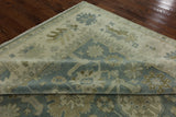 10' X 10' Oriental Square Traditional Oushak Wool Rug - Golden Nile