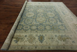 10' X 10' Oriental Square Traditional Oushak Wool Rug - Golden Nile